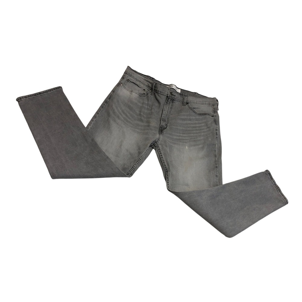 Signature Levi Strauss Mens S37 Slim Fit Faded Gray Denim Jeans 40x30 Streetwear